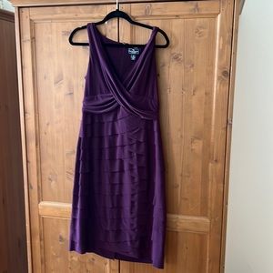 Like new eggplant purple layer dress